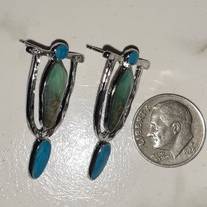 Nwot Dainty blue Silverstone  pierced earrings